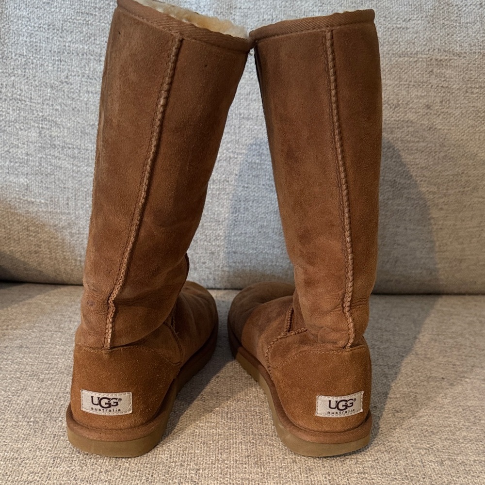 UGG Chestnut Suede Tall Boots - Picture 2 of 7